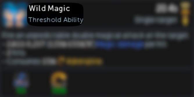 Wild Magic Ability Information