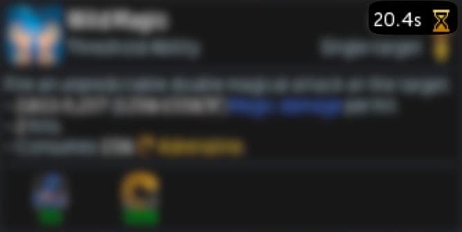 Wild Magic Cooldown Information